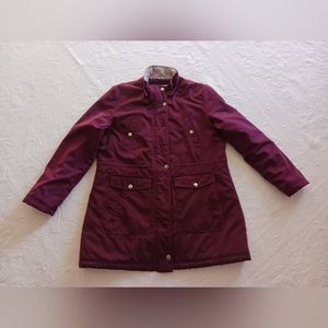 Nautica Women's Winter Coat Burgundy